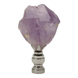 Large Amethyst Chunk Gemstone Finial by C. Damien Fox, a Single For Sale