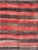 Vintage Tulu Rug From Turkey in Charcoal and Red With Stripe Design, Minimalist Design For Sale