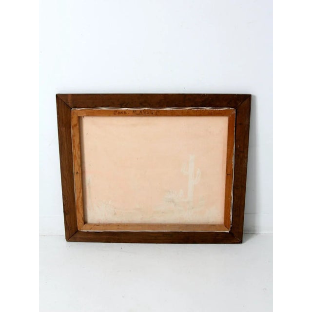 Vintage Southwestern Landscape Painting For Sale - Image 9 of 10