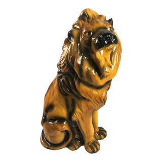 Vintage Ceramic Lion For Sale