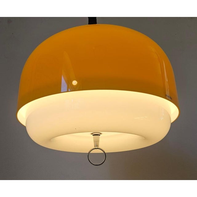 Mid-Century Space Age Pendant Light by Guzzini for Meblo, Italy, 1970s For Sale - Image 10 of 13