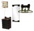 Vintage Space Age Wardrobe with Mirror and Chest of Drawers Set by Ernest Igl for Schönbuch, Set of 6 For Sale