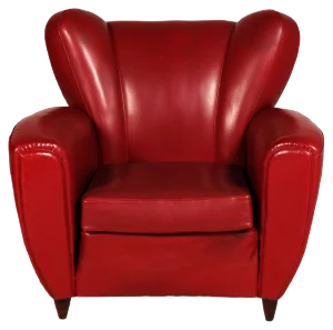 Mid-Century Art Deco Italian Club Chair by Guglielmo Ulrich, 1950s