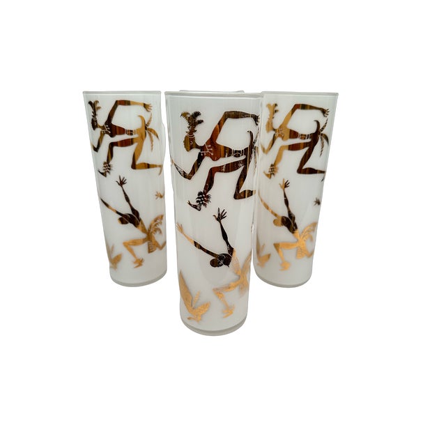 Vintage Federal Glass Tom Collins Glasses Set of 4 Chairish