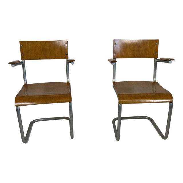 Rationalist Armchairs, 1930s, Set of 2 For Sale