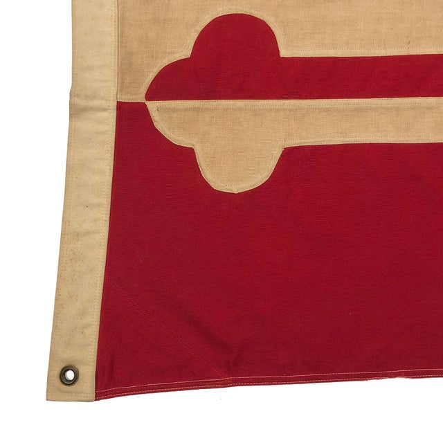 Large Vintage Distressed Cotton State Flag of Maryland For Sale In Los Angeles - Image 6 of 7