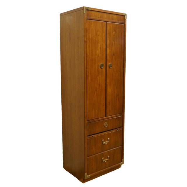 20th Century Campaign Thomasville Furniture Continuity Collection 24 Pier Cabinet