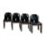 Mid-Century Modern Lacquered Walnut Model 121 Dining Chairs by Tobia & Afra Scarpa for Cassina, 1967, Set of 4 For Sale - Image 3 of 11