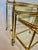 Brass French Neoclassical Style Nesting Bar Carts With Glass Shelves, Maison Jansen For Sale - Image 8 of 17