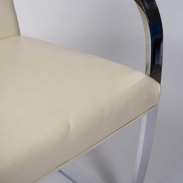 Brno Flat Chair by Ludwig Mies Van Der Rohe for Knoll International, 1990s For Sale - Image 6 of 10