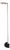 Vintage Floor Lamp in White Metal by Gianfranco Frattini for Luci, 1970s For Sale