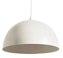Dutch Space Age White Metal Pendant Light from Raak, 1960s