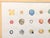 2020s Tina Ruyi "Little Blobs" Contemporary Colorful Watercolor Geometric Dot Grid Painting, 2024 For Sale - Image 5 of 11