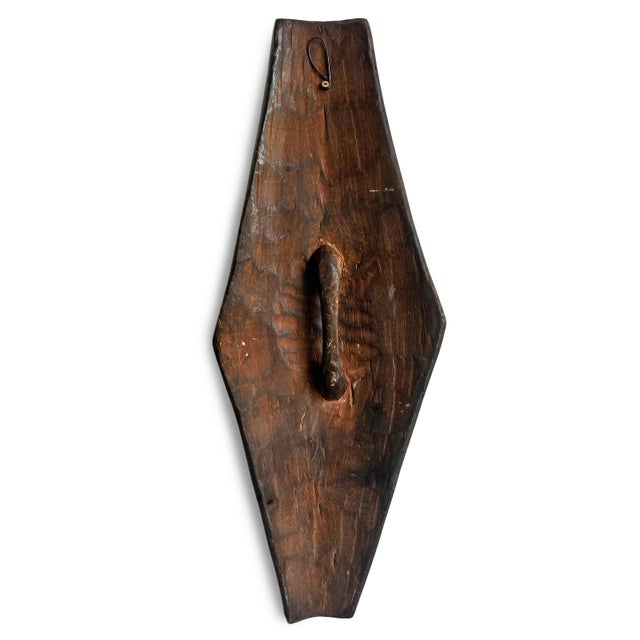 Zulu Tribal Vintage Elongated Shield For Sale - Image 4 of 4