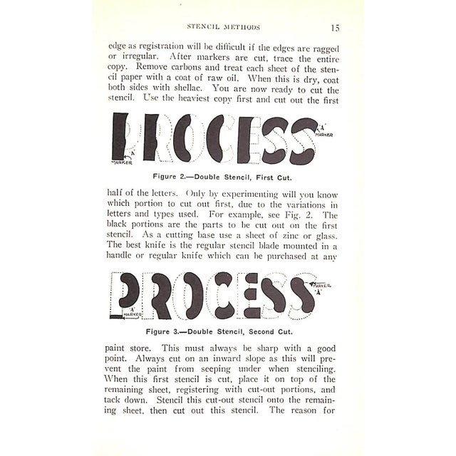 Paper "Silk Screen Methods of Reproduction for Sign Painters" 1935 Zahn, Bert For Sale - Image 7 of 12