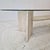 Italian Coffee Table in Travertine and Facet Cut Glass, 1980s For Sale - Image 11 of 17