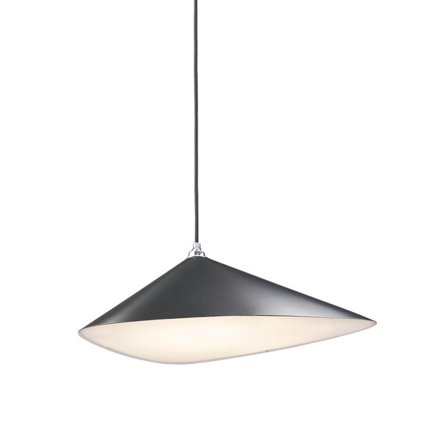 Gray Emily I Pendant Light in Anthracite Semi-Matte by Daniel Becker for Moss Objects For Sale - Image 8 of 8