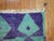 Folk Art Vintage Zabihi Collection Purple Green Turkish Shag Rug - 3'8" x 4'5" For Sale - Image 3 of 6