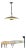 Visual Comfort Cara Led Pendant in Bronze For Sale