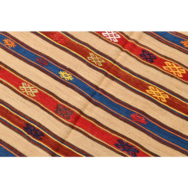 Vintage Turkish Kilim Rug For Sale - Image 6 of 14