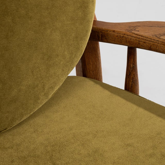Oak Brutalist Armchair, Antique, France, Circa 1970 For Sale - Image 10 of 15