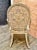 Linen Pair George III Open Arm Chairs in C. 1970's Fortuny For Sale - Image 8 of 12
