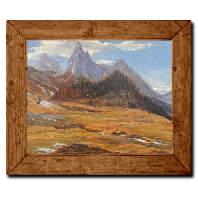 Marcelliano Canciani, Monte Tuglia, 1890s, Oil Painting on Panel, Framed For Sale - Image 13 of 13