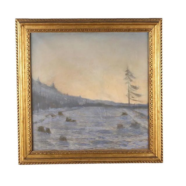 Guido Cinotti, Landscape, Pastel on Paper, Framed For Sale - Image 9 of 9
