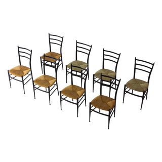 Spinetto Chairs from Chiavari, 1960s, Set of 8 For Sale