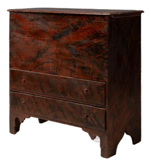 Antique New England Grain Painted Blanket Chest