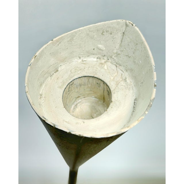 1960s Sculptural Tall Floor Candleholders, attributed to Svend Aage Holm Sørensen, Denmark, 1950s60s, Set of 2 For Sale - Image 5 of 8