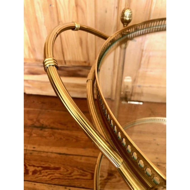 Vintage Brass Serving Trolley, 1950s For Sale - Image 15 of 18