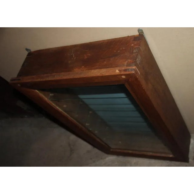Wooden Display Cabinet with Glass Shelves For Sale - Image 9 of 11