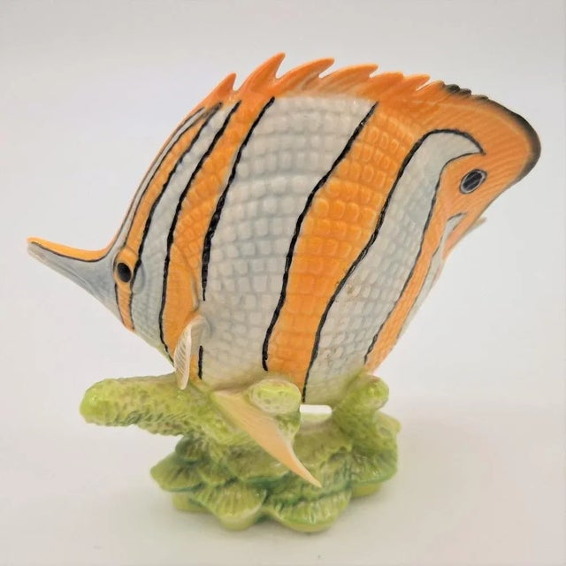 Vintage Porcelain Fish FIgurine from Göbel, 1960s For Sale - Image 4 of 8