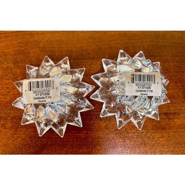 Mikasa "Bridgeton" Starburst Candle Holders a Pair For Sale - Image 10 of 10