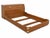 Mid-Century Modern Henredon Campaign-Style Queen Headboard With Built-in Storage – Oak & Brass– Mid-Century Modern For Sale - Image 3 of 12