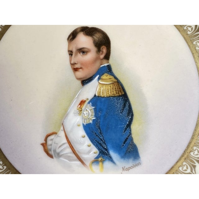 Decorative Plate with Portrait of Napoleon from M.Z., 1890s For Sale - Image 10 of 10