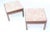 Wood Mid-Century Modern Marble-Top Low End Tables - a Pair For Sale - Image 7 of 9