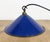 Industrial Cobalt Blue Enamel Factory Pendant Lamp, 1950s For Sale - Image 11 of 16