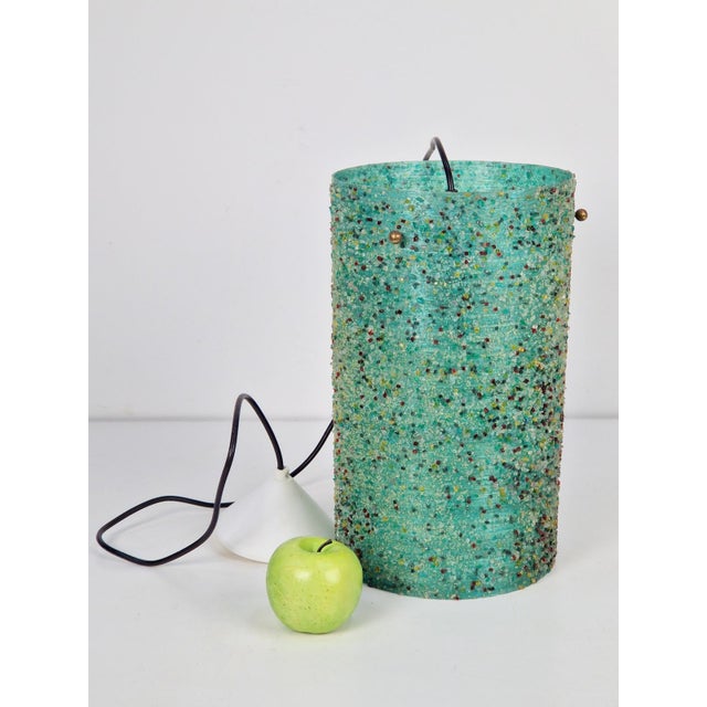 Green Polyester Sugar Tube Pendant Lamp by John and Sylvia Reid for Rotaflex, 1960s For Sale - Image 4 of 12