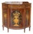 One of a Pair of English Satinwood, Mahogany and Painted Serpentine Cabinets, Mid 19th Century For Sale