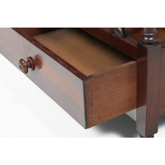 Wood Early 19th Century Regency Mahogany Lidded Canterbury For Sale - Image 7 of 10