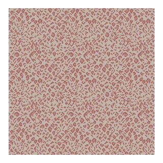 Panthera Spotted Leopard Hand-Looped Area 9' x 12' Rug - Quartz Pink For Sale