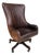 Hooker Furniture Executive Swivel Tilt Chair With Leather and Cowhide For Sale