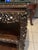 Dark Gray Antique Chinese Black Lacquer & Mother-of-Pearl Marble Top Tiered Table Late 19th Century | Qing Dynasty Influence For Sale - Image 8 of 12