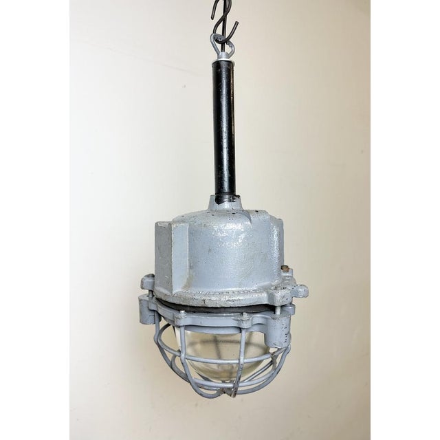 Dark Grey Cast Aluminium Explosion Proof Light from Elba, 1970s For Sale - Image 9 of 17
