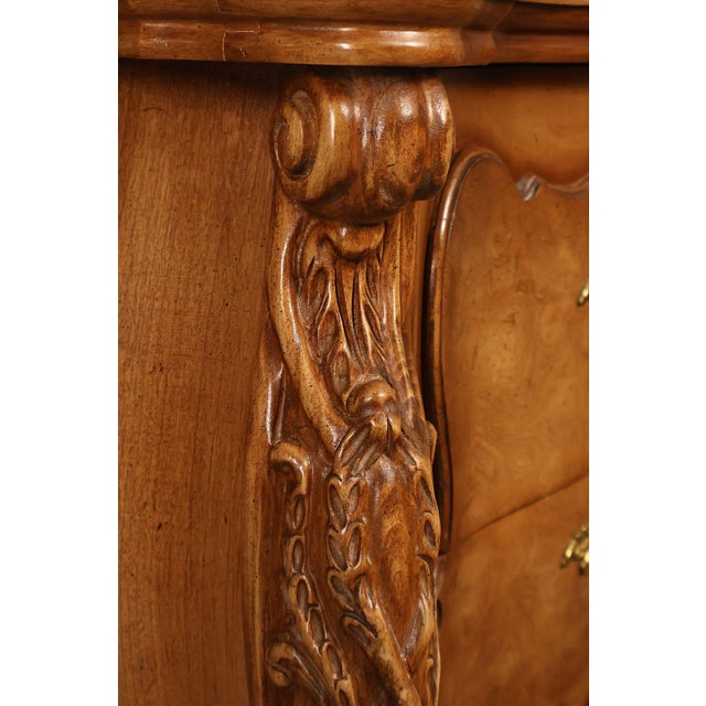 Italian Rococo Style Pair of Bombe Chest Nightstands For Sale - Image 10 of 18