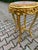 1980s French Louis XVI Gold Beech Marble Side Tables - Pair of 2 Pc For Sale - Image 6 of 9