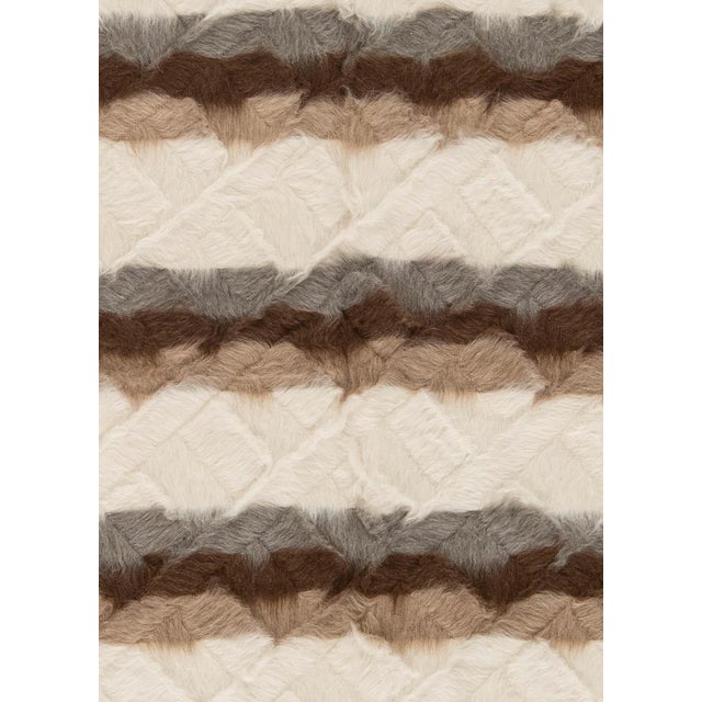 Taurus Collection striped goat hair rug by Doris Leslie Blau Size: 6'0" × 7'0" (182 × 213 cm) Simple and well-executed,...