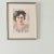 A French vintage watercolor on paper portrait of a lady (of uncertain age) whose arresting stare drawers the viewer in to...